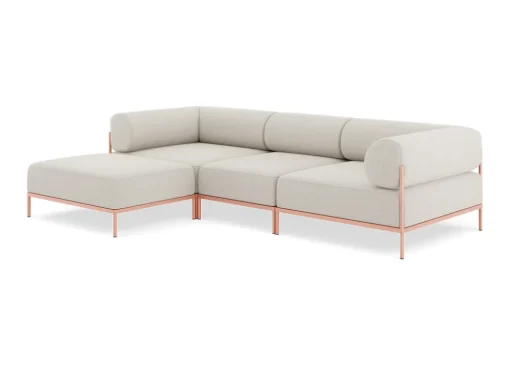 Seccional 3 Cuerpos con Chaise Longue a la Izquierda Noah