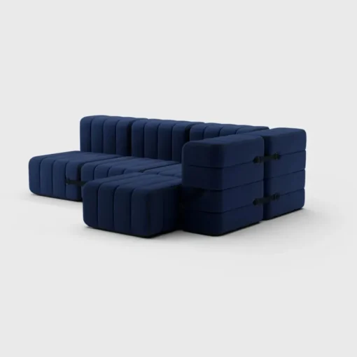 Seccional 2 Cuerpos con Chaise Longue a la Derecha Curt