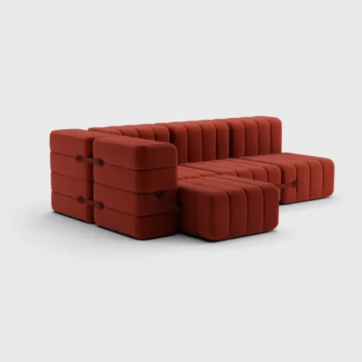 Seccional 2 Cuerpos con Chaise Longue a la Izquierda Curt