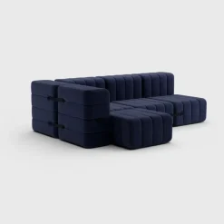 Seccional 2 Cuerpos con Chaise Longue a la Izquierda Curt
