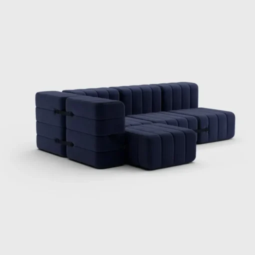 Seccional 2 Cuerpos con Chaise Longue a la Izquierda Curt