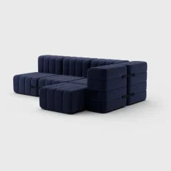 Seccional 2 Cuerpos con Chaise Longue a la Derecha Curt