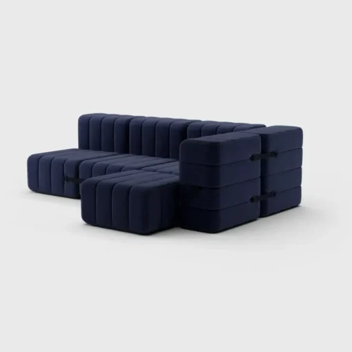 Seccional 2 Cuerpos con Chaise Longue a la Derecha Curt