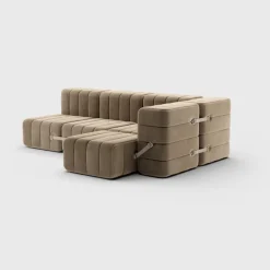 Seccional 2 Cuerpos con Chaise Longue a la Derecha Curt