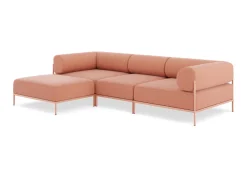 Seccional 3 Cuerpos con Chaise Longue a la Izquierda Noah