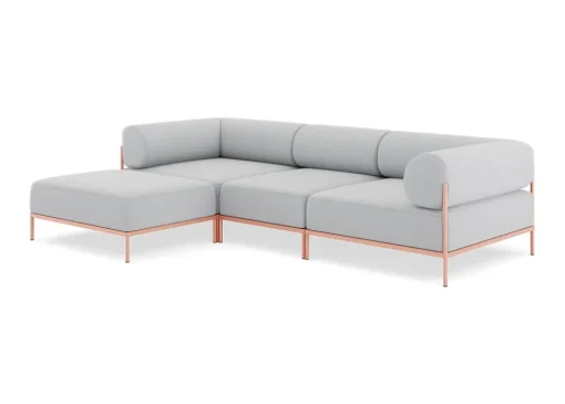 Seccional 3 Cuerpos con Chaise Longue a la Izquierda Noah