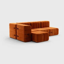 Seccional 2 Cuerpos con Chaise Longue a la Izquierda Curt