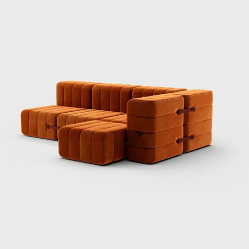 Seccional 2 Cuerpos con Chaise Longue a la Derecha Curt
