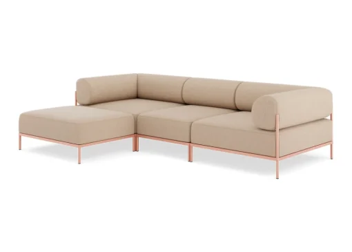 Seccional 3 Cuerpos con Chaise Longue a la Izquierda Noah