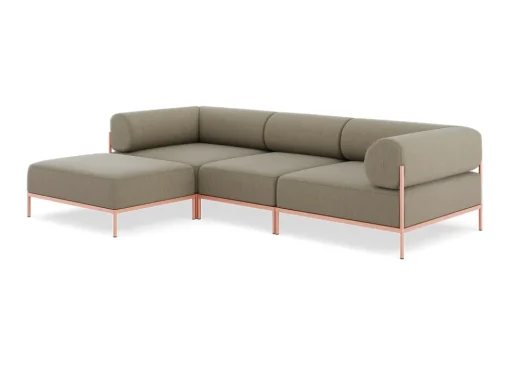 Seccional 3 Cuerpos con Chaise Longue a la Izquierda Noah