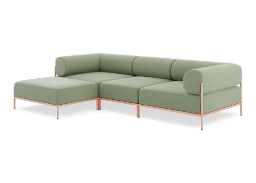 Seccional 3 Cuerpos con Chaise Longue a la Izquierda Noah