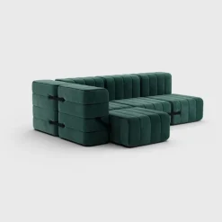Seccional 2 Cuerpos con Chaise Longue a la Izquierda Curt