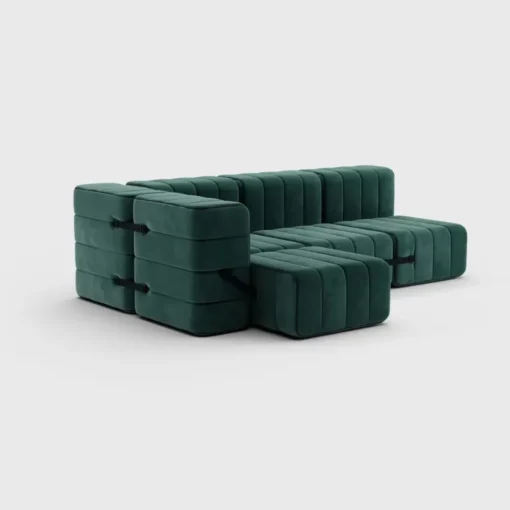 Seccional 2 Cuerpos con Chaise Longue a la Izquierda Curt