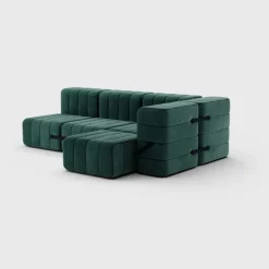 Seccional 2 Cuerpos con Chaise Longue a la Derecha Curt