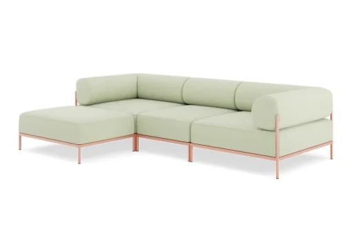 Seccional 3 Cuerpos con Chaise Longue a la Izquierda Noah