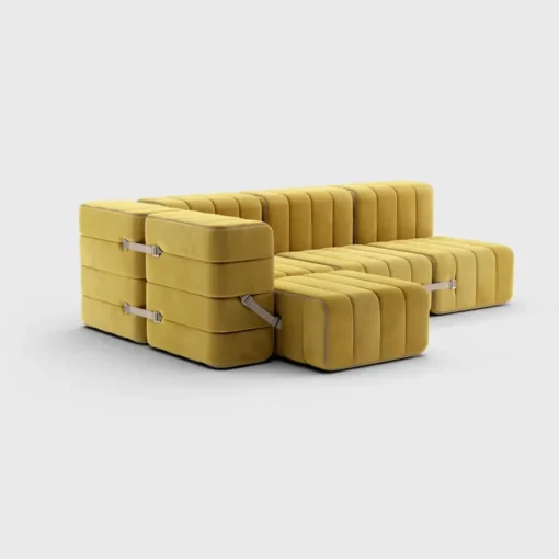Seccional 2 Cuerpos con Chaise Longue a la Izquierda Curt