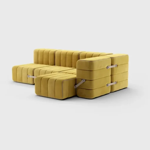 Seccional 2 Cuerpos con Chaise Longue a la Derecha Curt