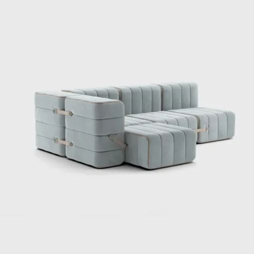 Seccional 2 Cuerpos con Chaise Longue a la Izquierda Curt