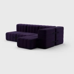 Seccional 2 Cuerpos con Chaise Longue a la Derecha Curt