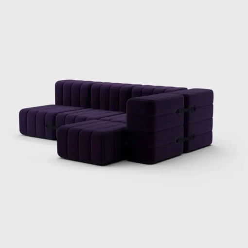 Seccional 2 Cuerpos con Chaise Longue a la Derecha Curt