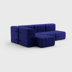 Seccional 2 Cuerpos con Chaise Longue a la Izquierda Curt