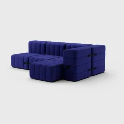 Seccional 2 Cuerpos con Chaise Longue a la Derecha Curt
