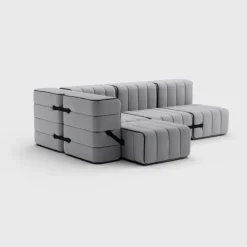 Seccional 2 Cuerpos con Chaise Longue a la Izquierda Curt