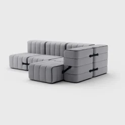 Seccional 2 Cuerpos con Chaise Longue a la Derecha Curt