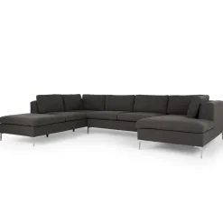 Seccional con Chaise Longue a la Izquierda Monterosso – Gris Marengo