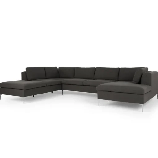 Seccional con Chaise Longue a la Izquierda Monterosso – Gris Marengo