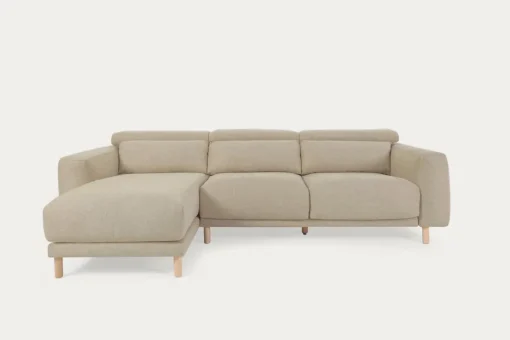 Seccional con Chaise Longue a la Izquierda Singa – Beige