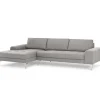 Seccional con Chaise Longue a la Izquierda Vittorio – Gris Perla