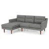 Seccional con Chaise Longue a la Izquierda Walker – Gris