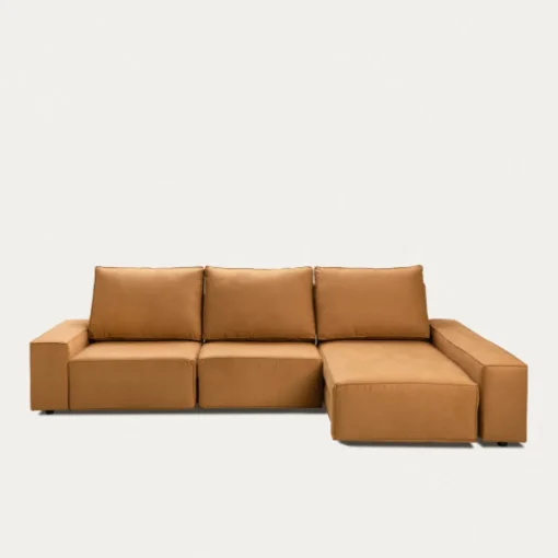 Seccional con Chaise Longue a la Derecha Loft – Camel