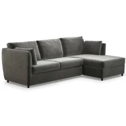 Seccional con Chaise Longue a la Derecha Milner – Gris Acero