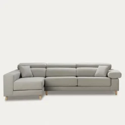 Seccional con Chaise Longue a la Izquierda Air – Cemento