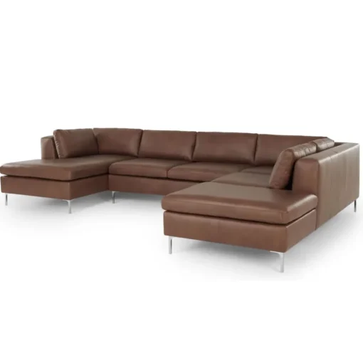 Seccional con Chaise Longue a la Derecha Monterosso – Marrón