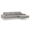Seccional con Chaise Longue a la Derecha Vittorio – Gris Perla