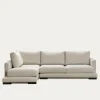 Seccional con Chaise Longue a la Izquierda Crate – Beige