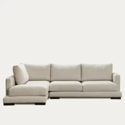 Seccional con Chaise Longue a la Izquierda Crate – Beige