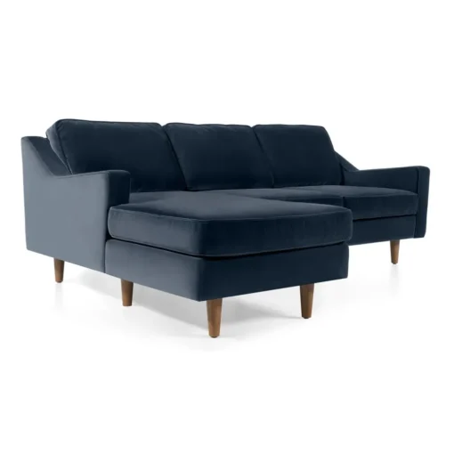 Seccional con Chaise Longue a la Izquierda Dallas – Azul Marino