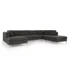 Seccional con Chaise Longue a la Derecha Monterosso – Gris Marengo