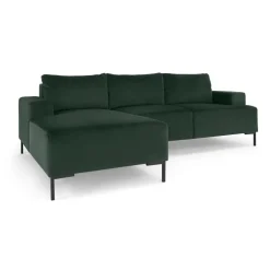 Seccional con Chaise Longue a la Izquierda Frederik – Verde