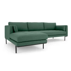 Seccional con Chaise Longue a la Izquierda Harlow – Verde