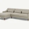 Seccional con Chaise Longue a la Izquierda Herton – Beige Cebada