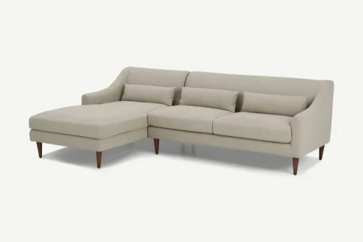 Seccional con Chaise Longue a la Izquierda Herton – Beige Cebada