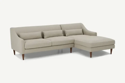 Seccional con Chaise Longue a la Izquierda Herton – Beige Cebada