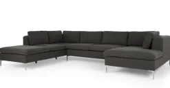 Seccional con Chaise Longue a la Izquierda Monterosso – Gris Marengo
