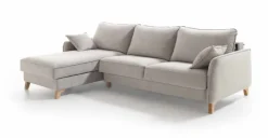 Seccional con Chaise Longue a la Izquierda Litchy – Blanco