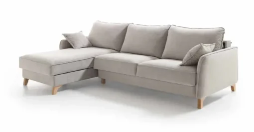 Seccional con Chaise Longue a la Izquierda Litchy – Blanco